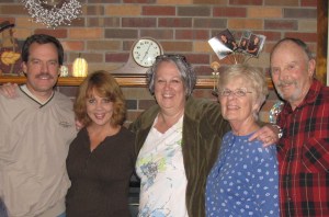 After the fact. Great, relaxing time . . . and the first time since the 70s that it was just the five of us. 