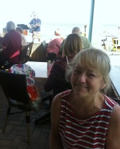 Mulligans. Pity you can't see the water behind us. It was lovely. 