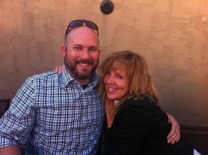 After Tuesday's event, a bunch of us went out to 'network,' and we had to take the requisite TR & JE pic. Funny, I didn't put this one on FB because two of my friends are totally obsessed with him and I was afraid they wouldn't approve. Sigh. This pic is missing Caitlin! We three were so wild and menacing! We were, I promise! OK, maybe just in our heads . . . but we had fun. 